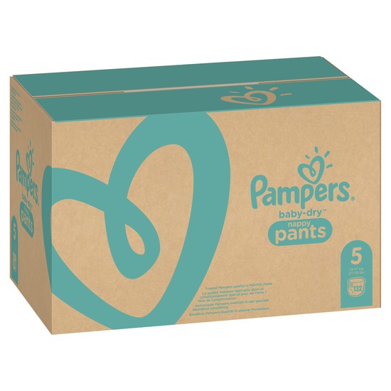 Pampers Baby-Dry Byxblöjor Storlek 5, 132 Blöjor, 12kg-17kg