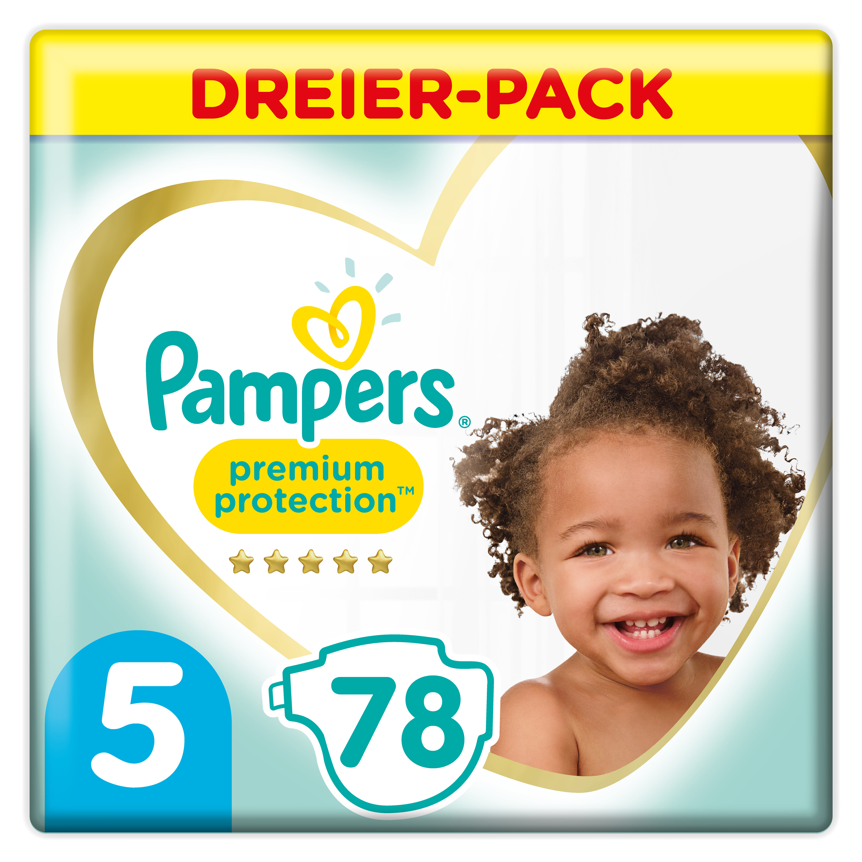 Pampers Premium Protection Storlek 5, 78 st Blöjor, 11kg-16kg