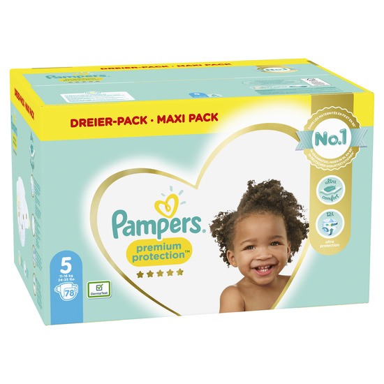 Pampers Premium Protection Storlek 5, 78 st Blöjor, 11kg-16kg