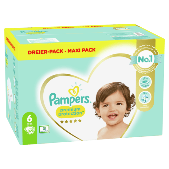 Pampers Premium Protection Storlek 6, 69 st Blöjor, 13kg+