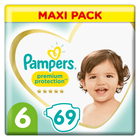 Pampers Premium Protection Storlek 6, 69 st Blöjor, 13kg+