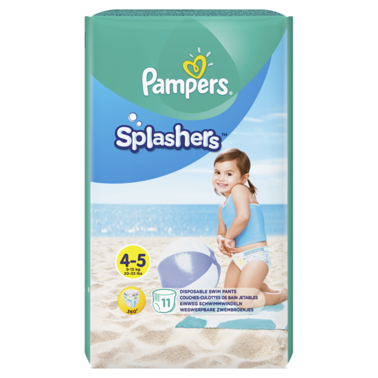 Pampers Splashers storlek 4-5, 11 badblöjor