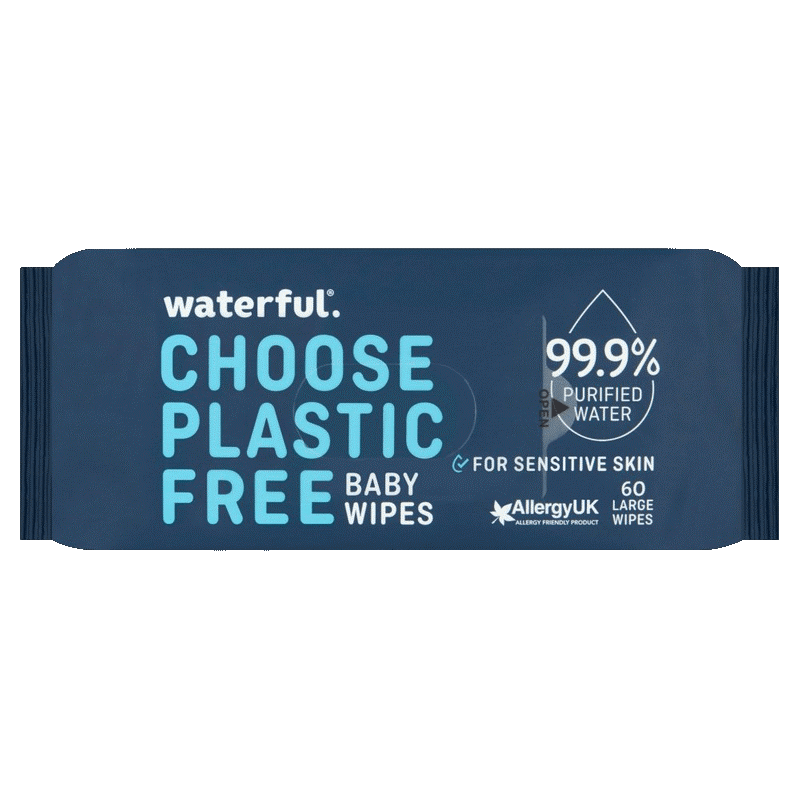 Waterful Plastfria Våtservetter 60 st