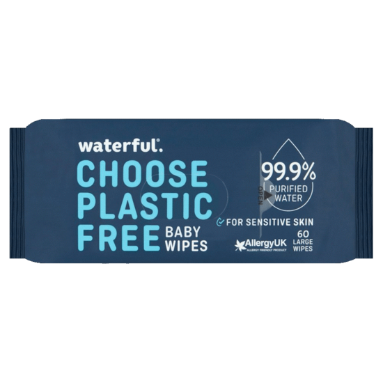 Waterful Plastfria Våtservetter 60 st
