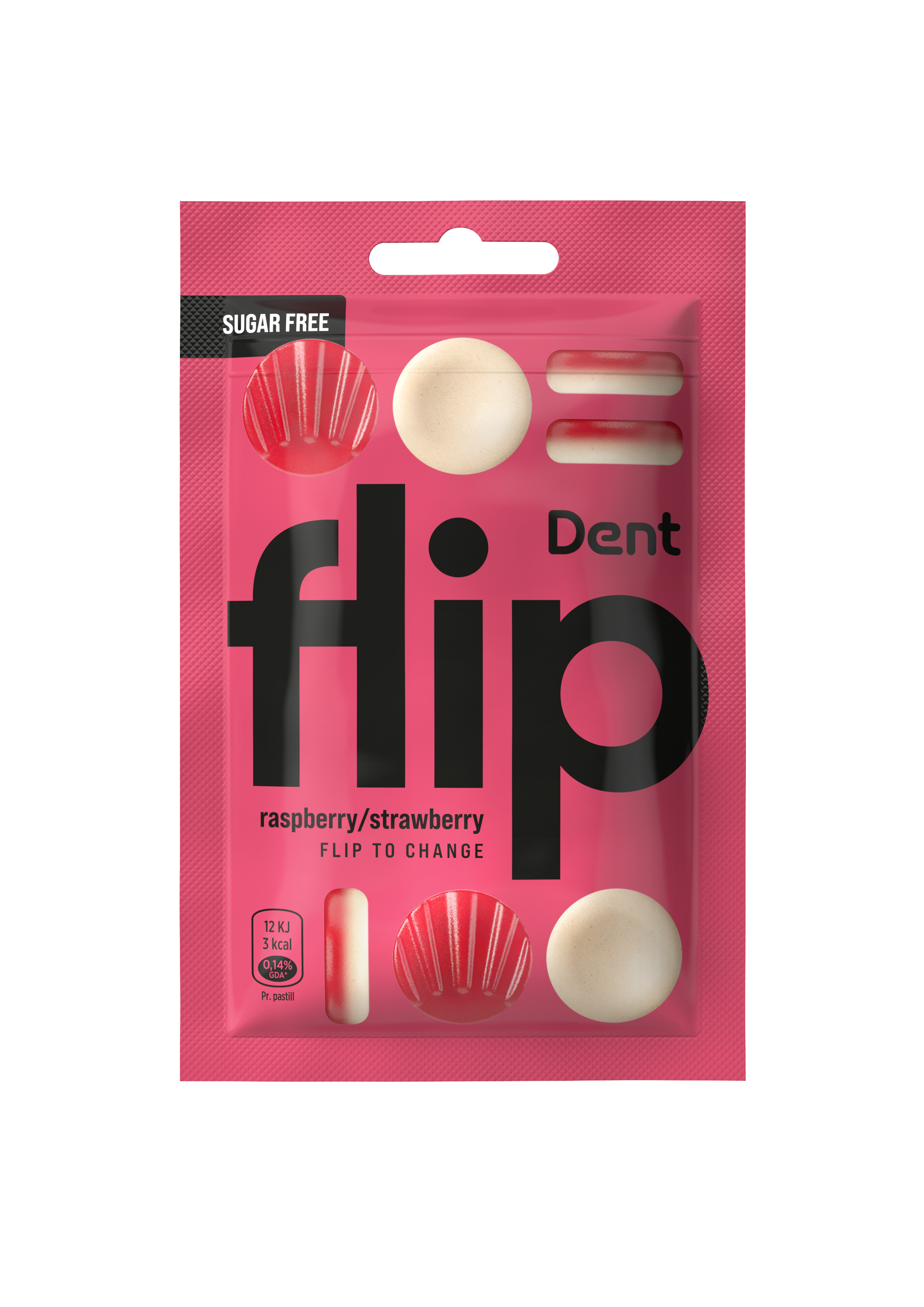 Dent Flip Raspberry & Strawberry 30 g