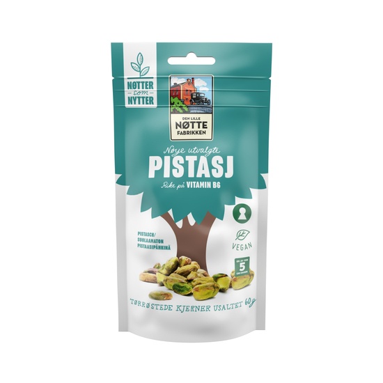 Den Lille Nøttefabrikken Pistasj 60 g