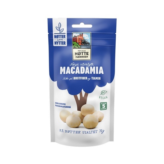Den Lille Nøttefabrikken Macadamia 70 g