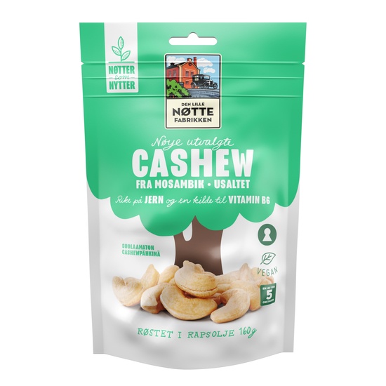 Den Lille Nøttefabrikken Cashew Mosambik 160 g
