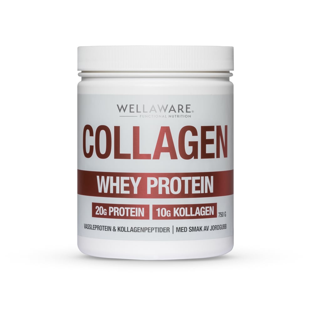 WellAware Collagen Whey Protein Jordgubb 750 g