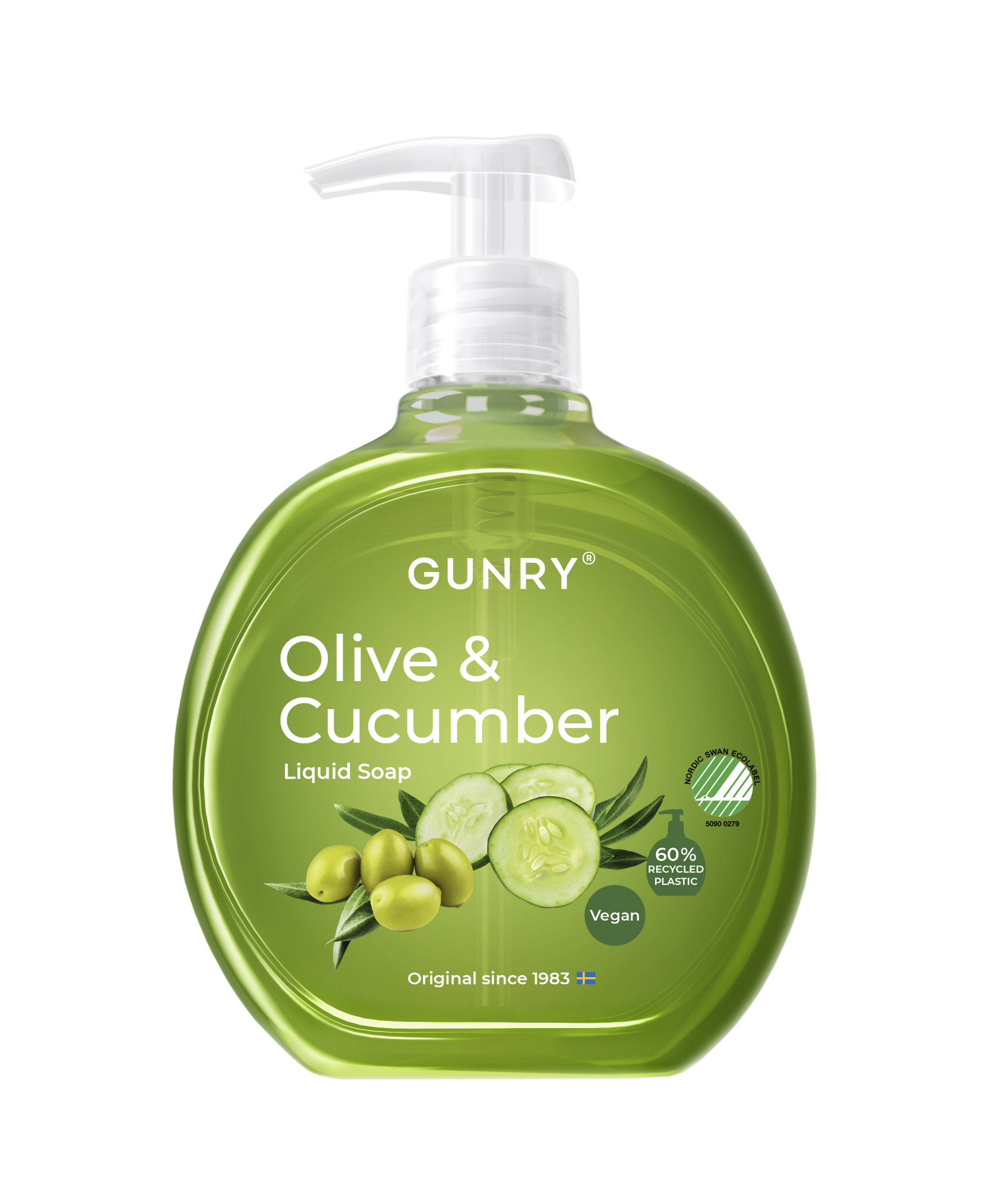 Gunry Flytande Tvål Green Originals Olive & Cucumber 400 ml