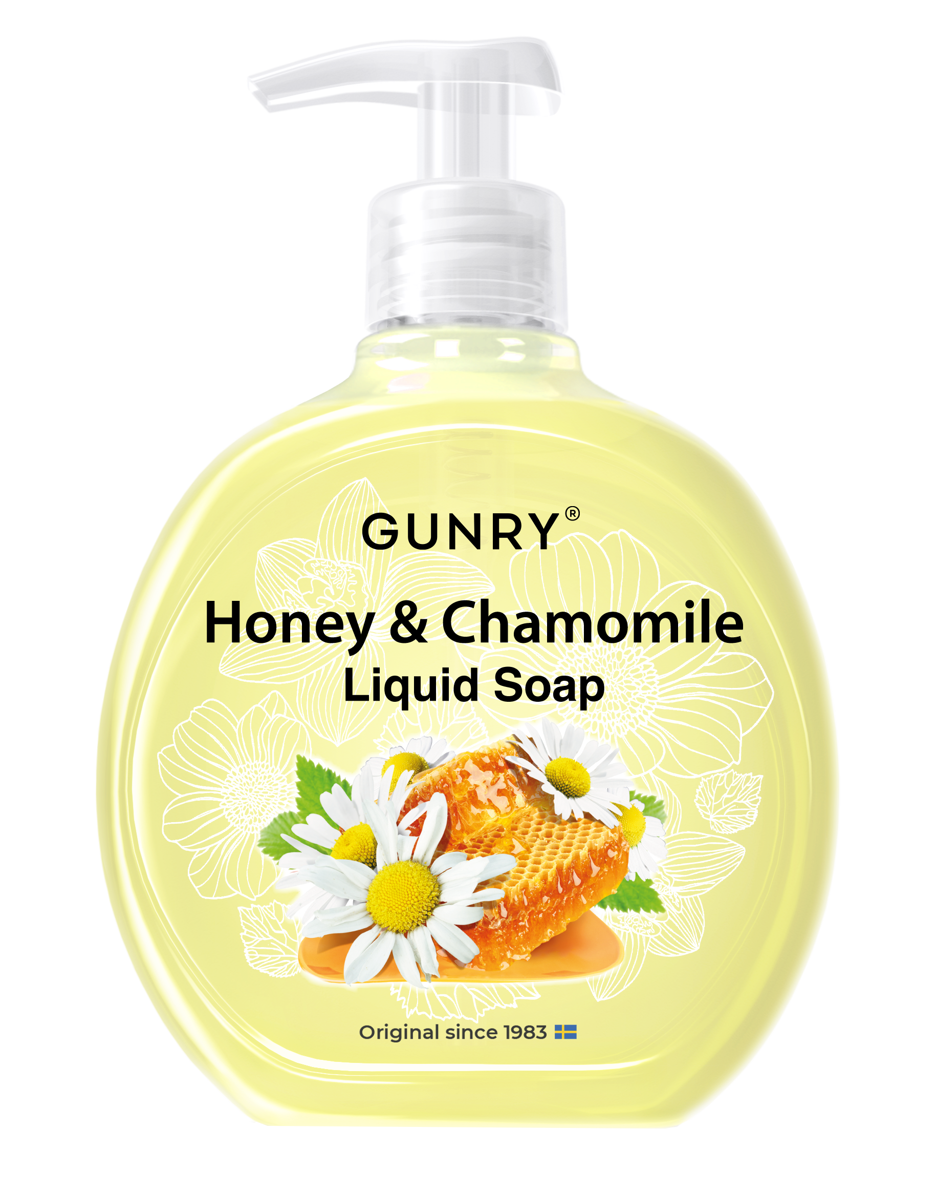 Gunry Flytande Tvål Rund Honey & Chamomile 400 ml