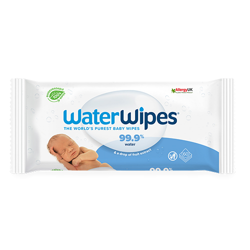 WaterWipes Biodegradable BabyWipes 60-pack