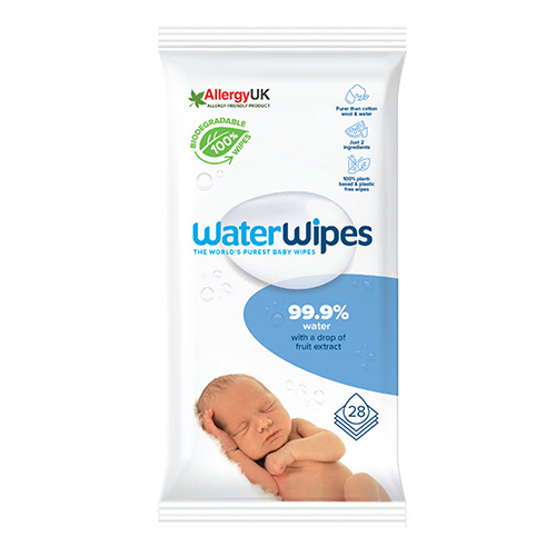 WaterWipes Biodegradable BabyWipes 28-pack