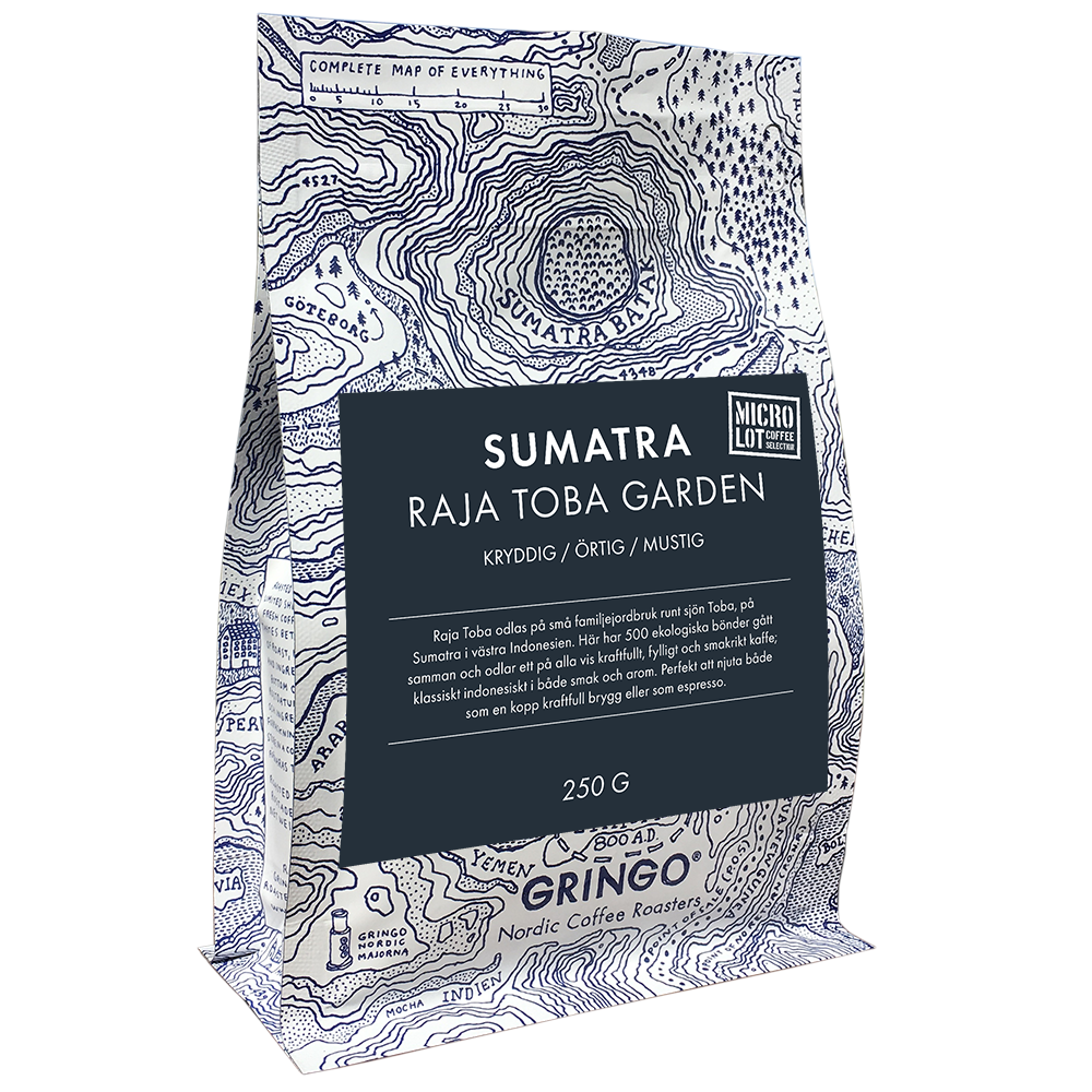 Gringo Sumatra Raja Toba Organic hela bönor 250 g