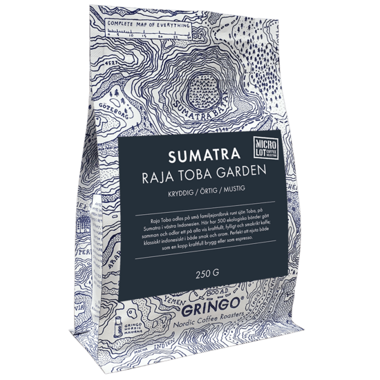 Gringo Sumatra Raja Toba Organic hela bönor 250 g