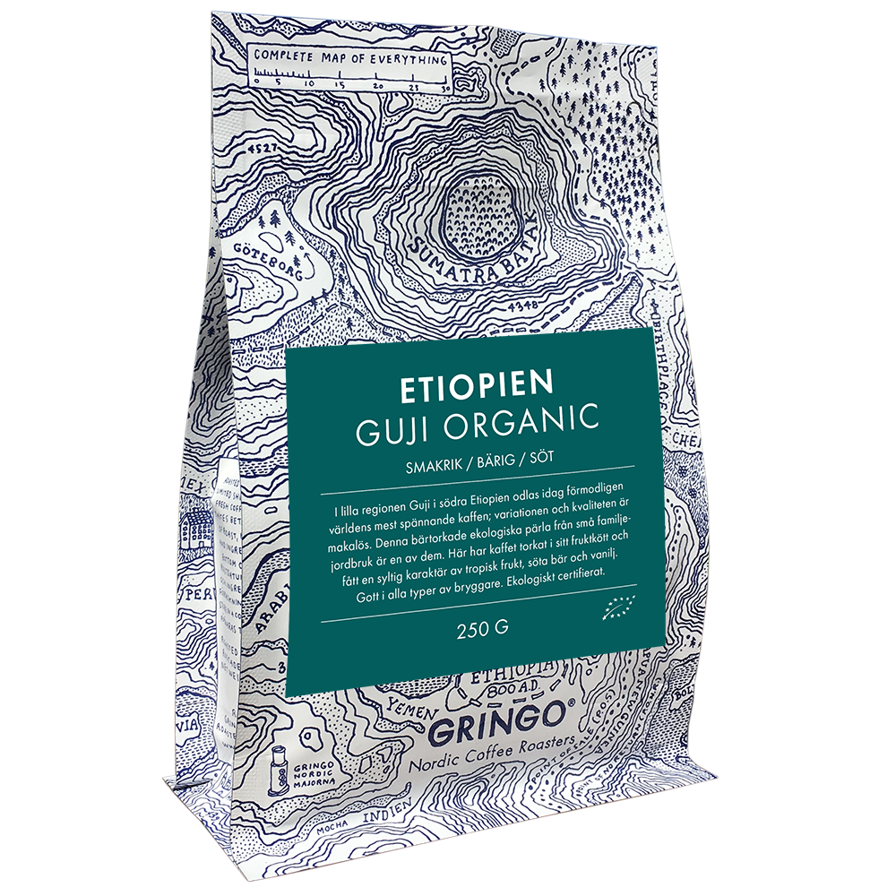 Gringo Etiopien Guji Organic hela bönor 250 g