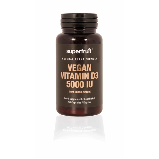 Superfruit Vegan Vitamin D3 5000 IE 90 kapslar
