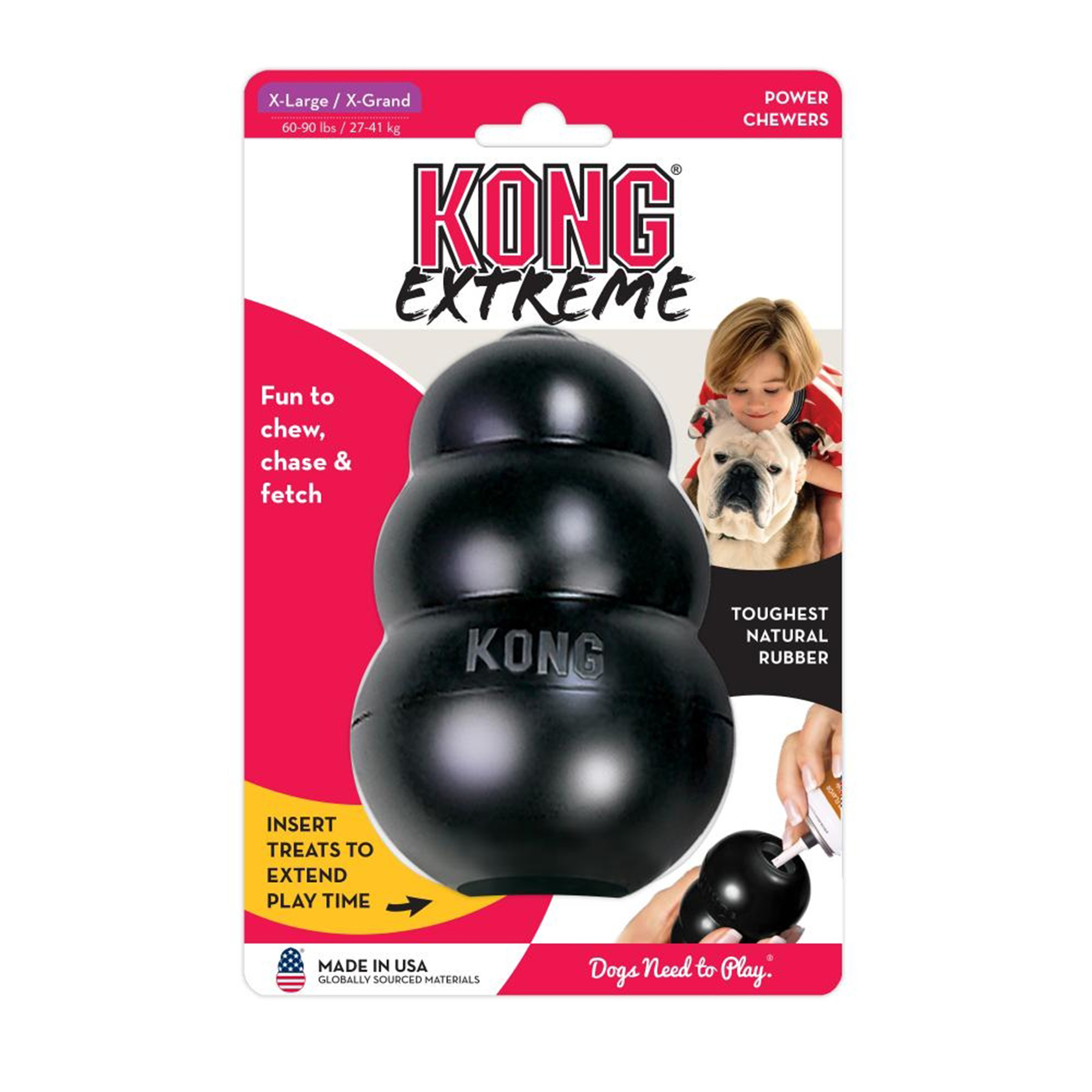 Kong Original Svart XL 13x9 cm