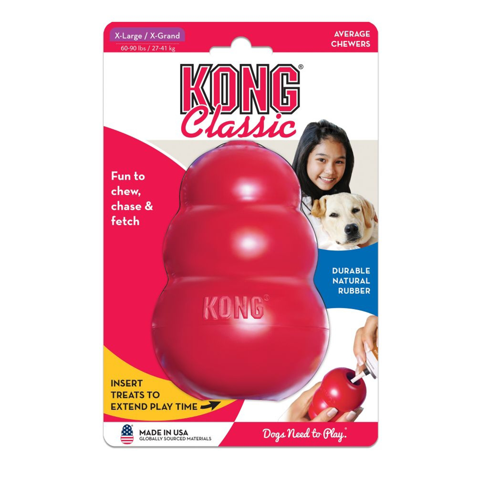 Kong Original Röd XL 13x9 cm
