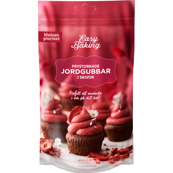 Khoisan Gourmet Frystorkade Jordgubbar i skivor 25 g
