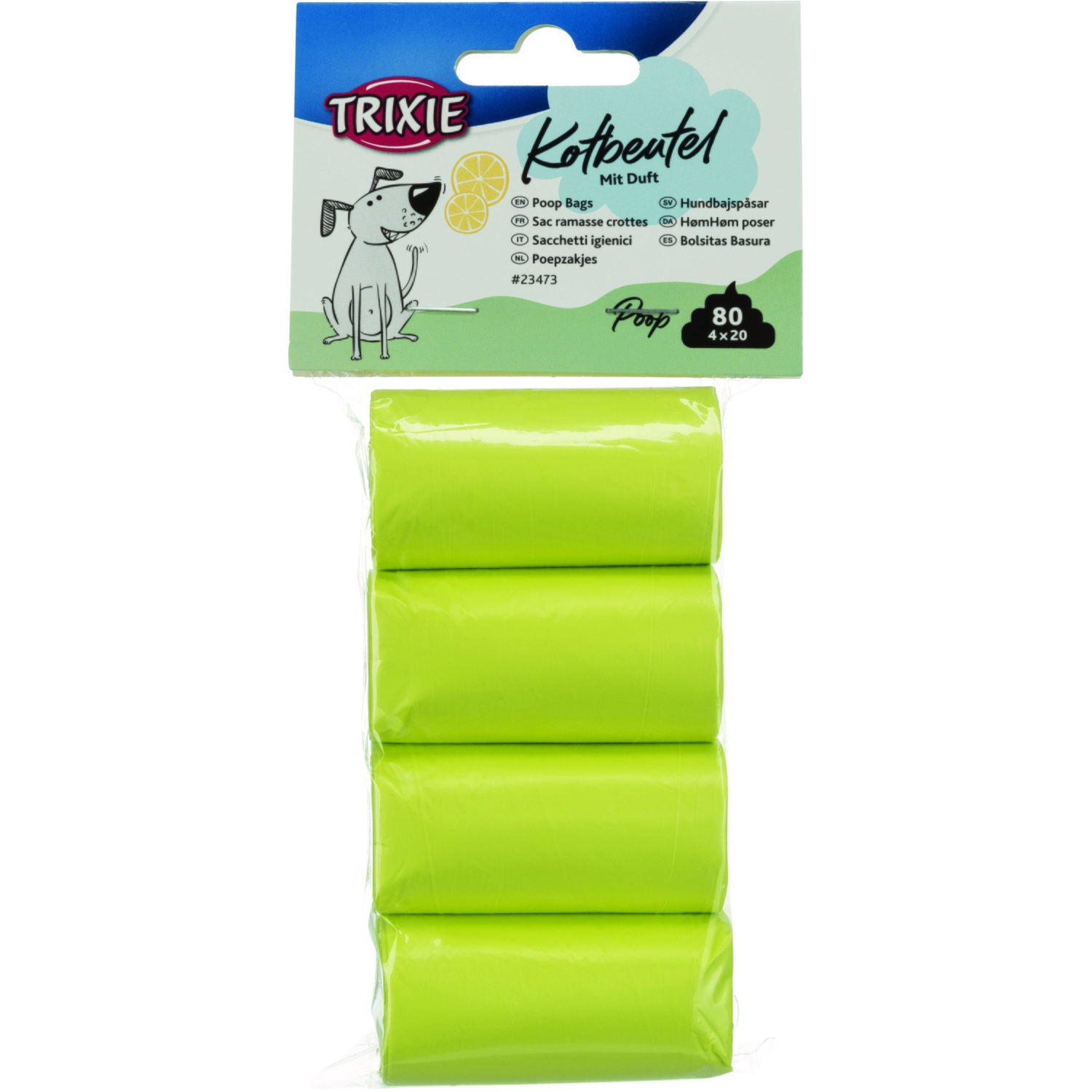 Alternativ bild 1 för Trixie Bajspåsar Citrondoft 4 rullar x 20 st