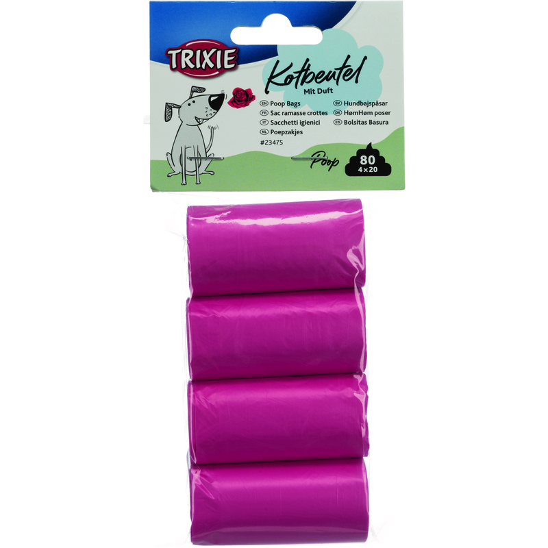 Trixie Bajspåsar Rosendoft 4 rullar x 20 st
