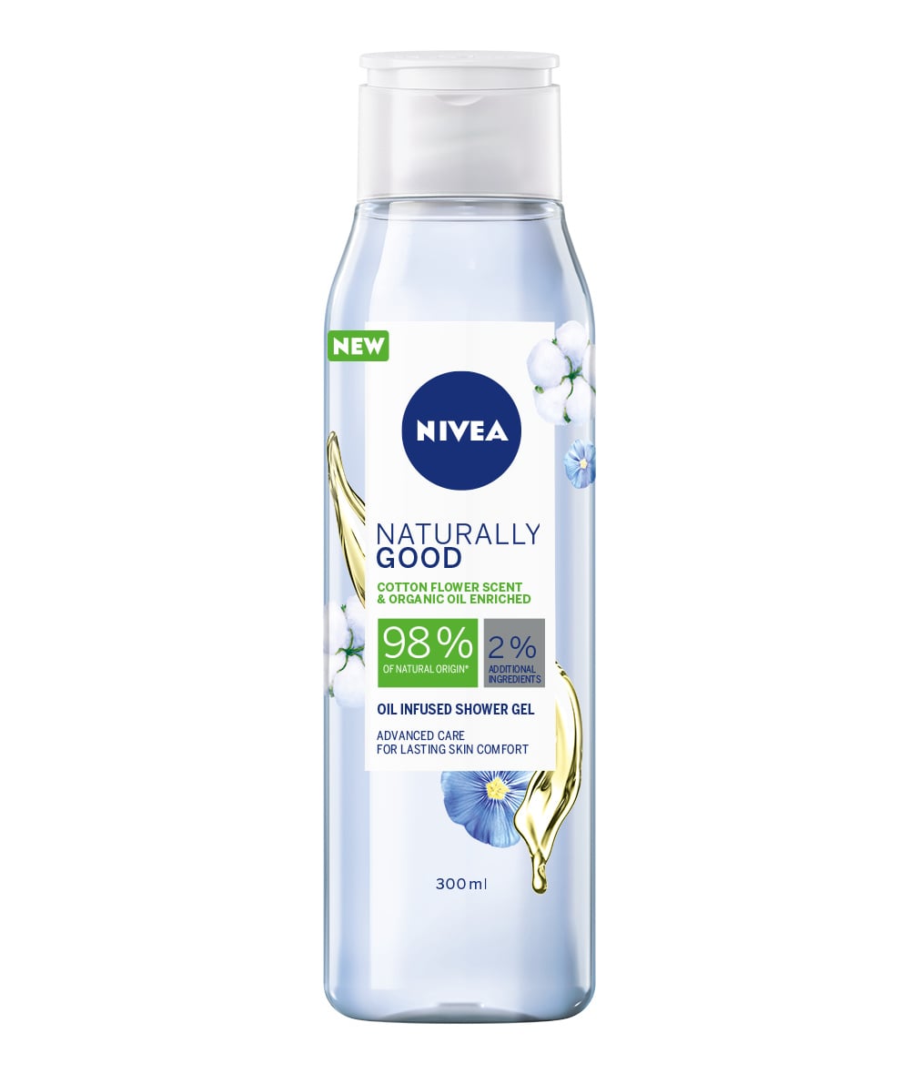NIVEA Naturally Good Cotton Flower Shower 300 ml