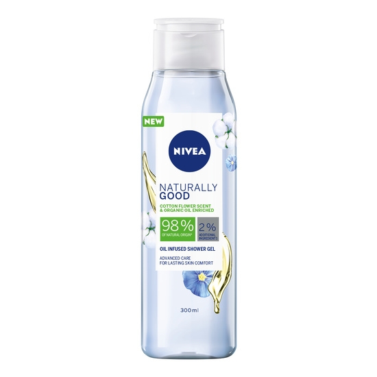 NIVEA Naturally Good Cotton Flower Shower 300 ml