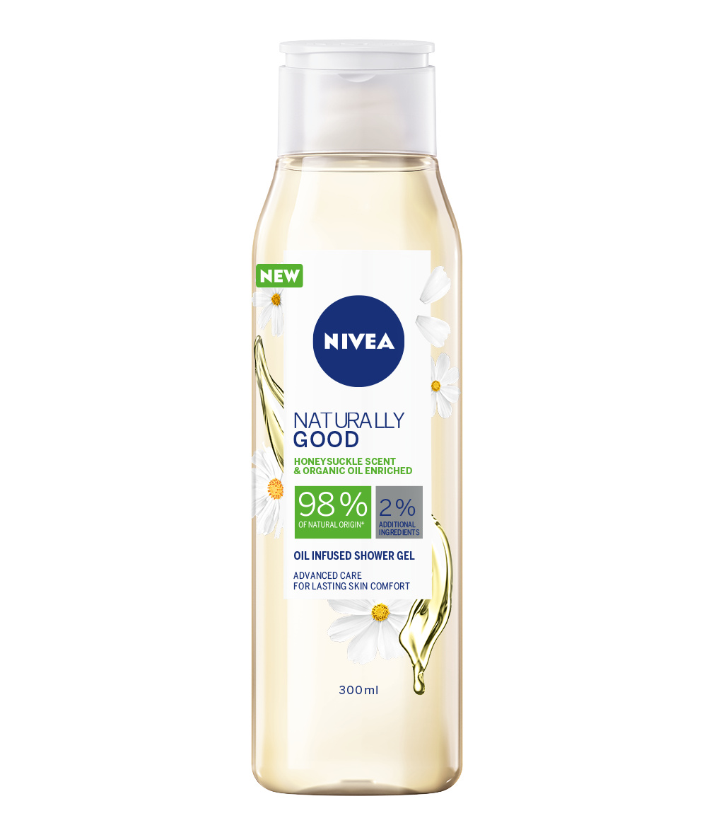 NIVEA Naturally Good Honey Suckle Shower 300 ml