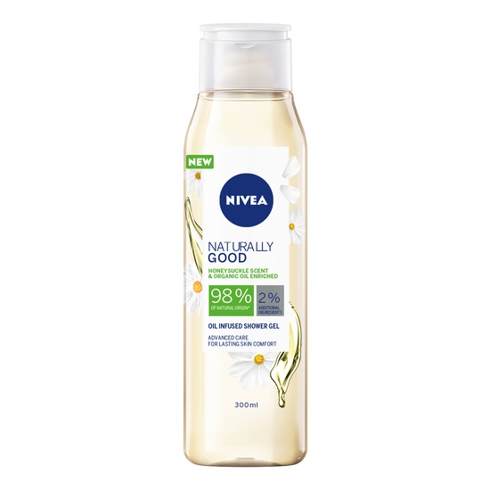 NIVEA Naturally Good Honey Suckle Shower 300 ml