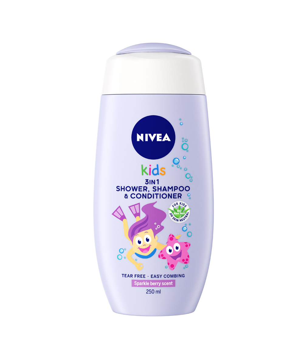 NIVEA Kids 3in1 Shower Berry 250 ml