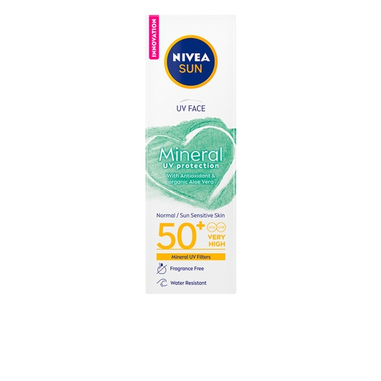 NIVEA Sun UV Face Mineral Sunscreen SPF50+ 50 ml