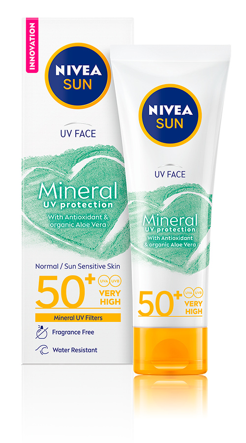 NIVEA Sun UV Face Mineral Sunscreen SPF50+ 50 ml