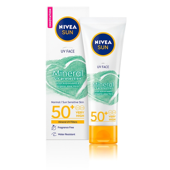 NIVEA Sun UV Face Mineral Sunscreen SPF50+ 50 ml