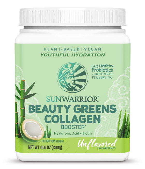 Sunwarrior Beauty Greens Collagen Booster Naturell 300 g