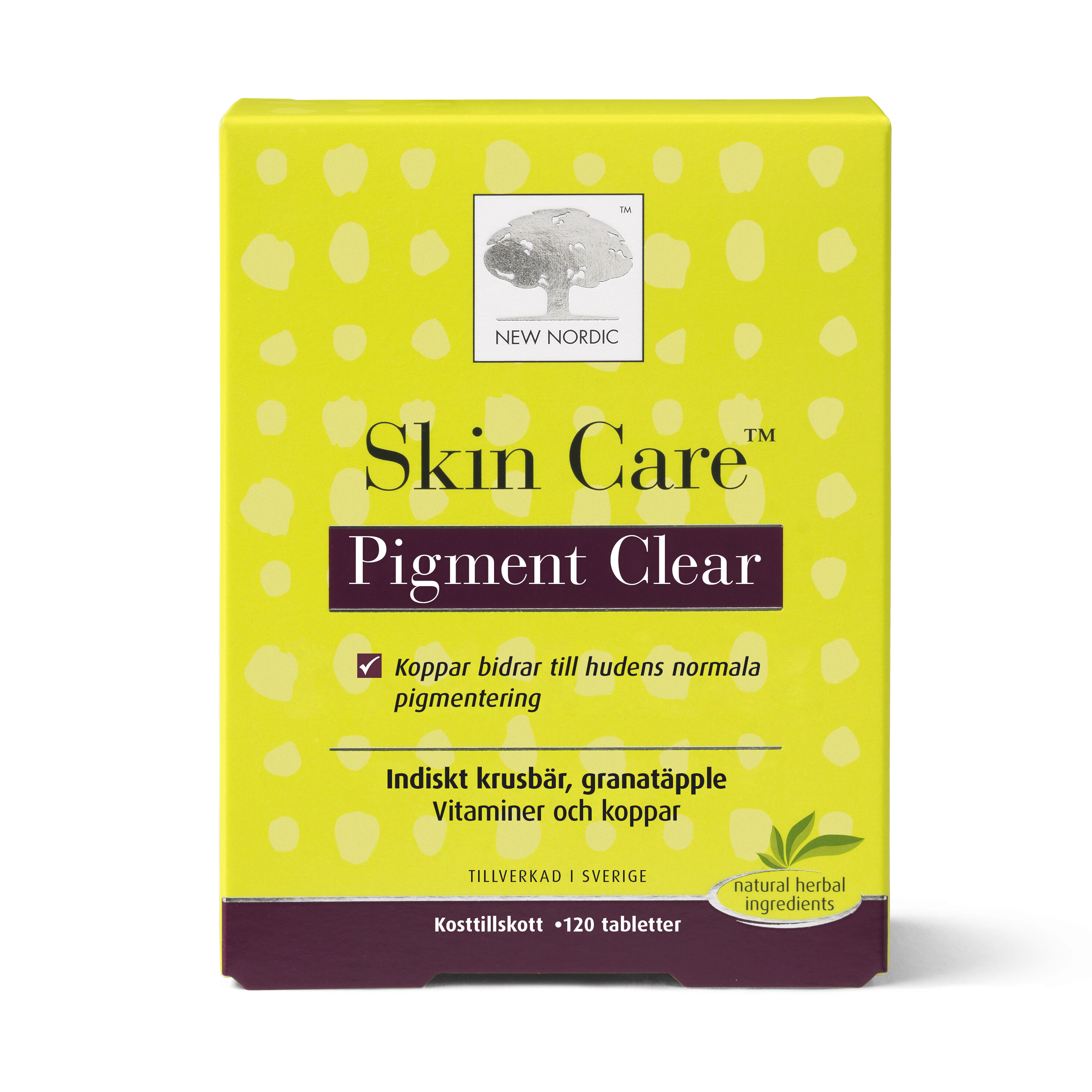 New Nordic Skin Care Pigment Clear 120 tabletter
