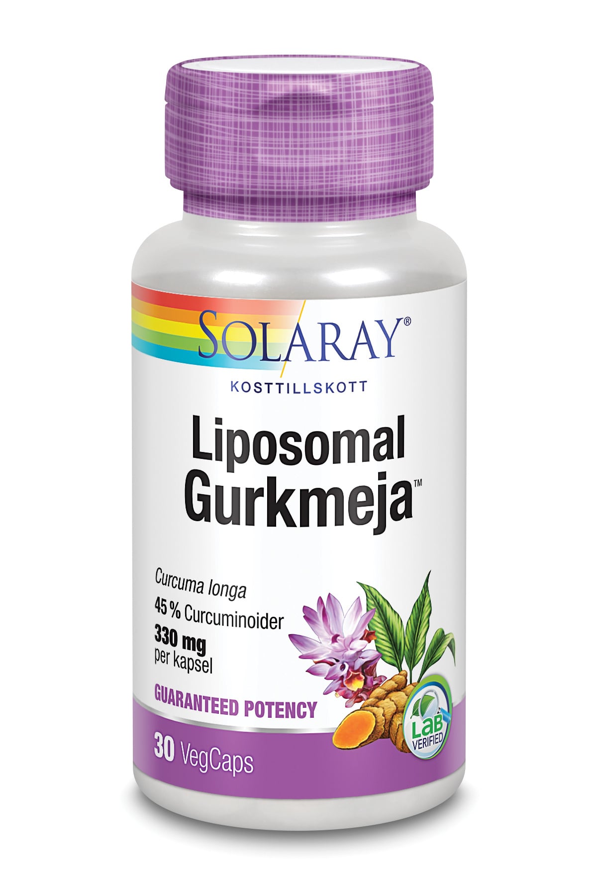Solaray Liposomal Gurkmeja 30 kapslar