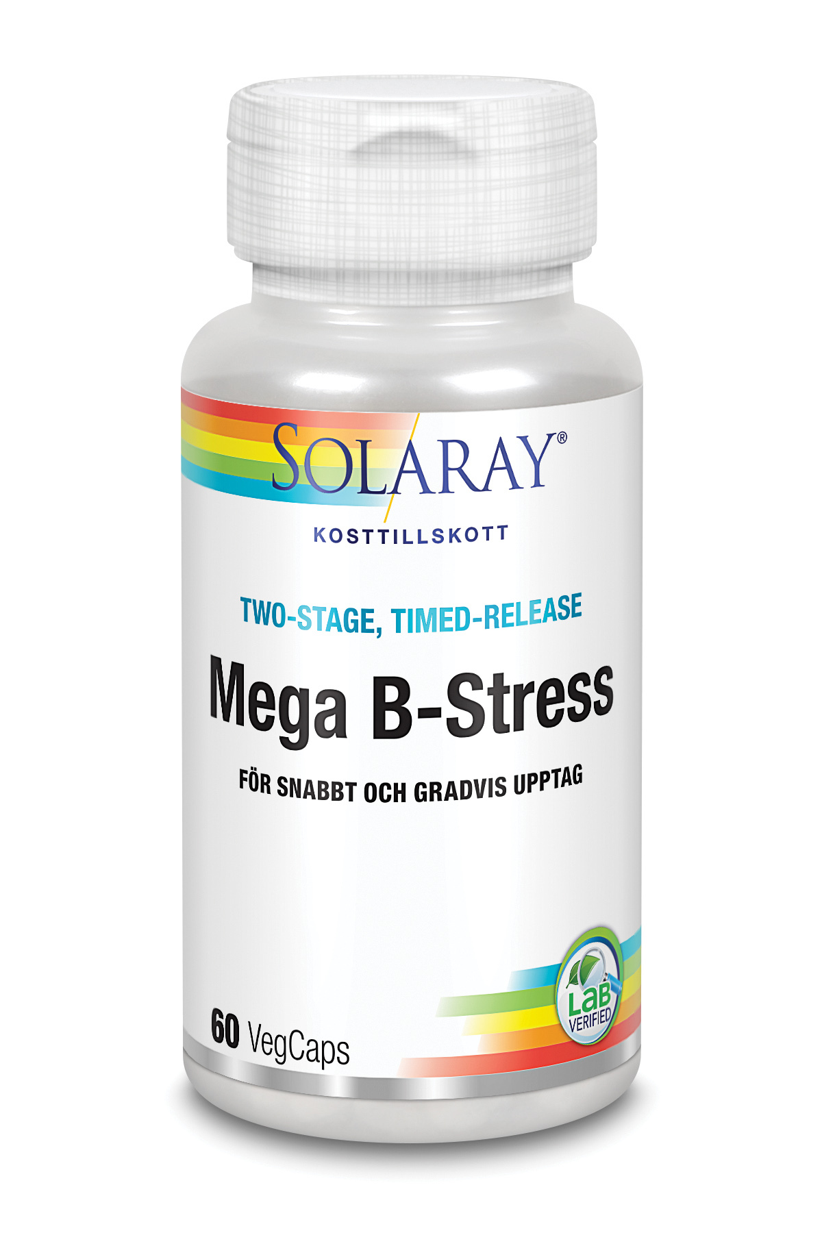 Solaray Mega B-stress 60 kapslar