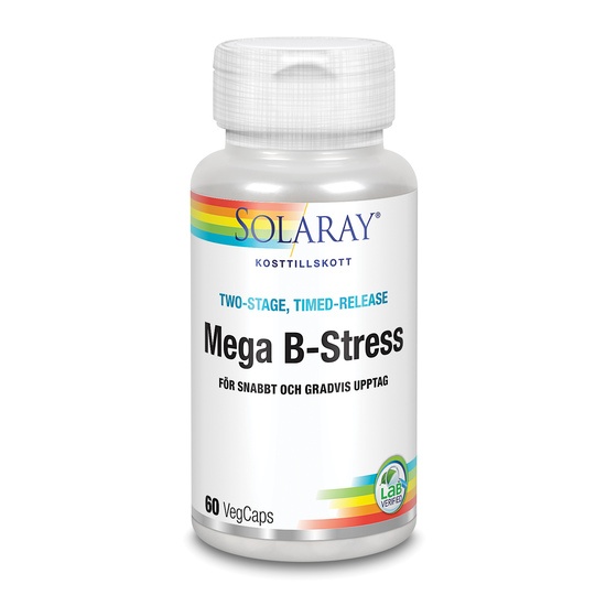 Solaray Mega B-stress 60 kapslar