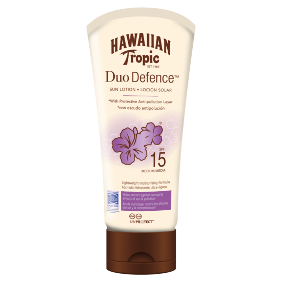 Hawaiian Tropic DuoDefence Lotion SPF15 180 ml