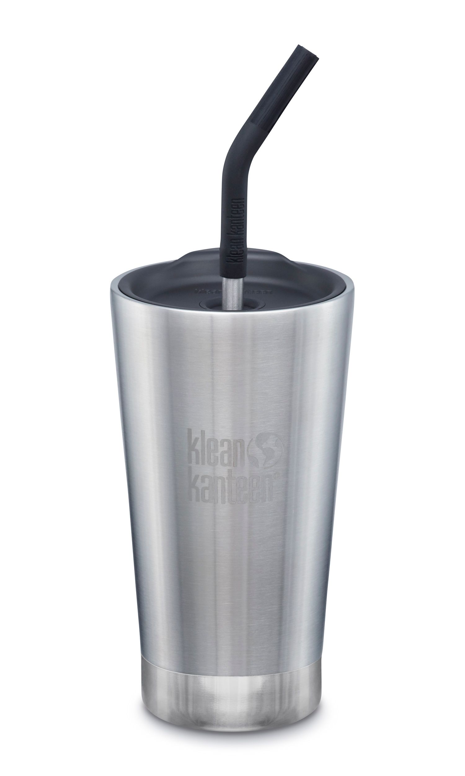 Klean Kanteen Insulated Tumbler Straw Lid Brushed Stainless 473 ml