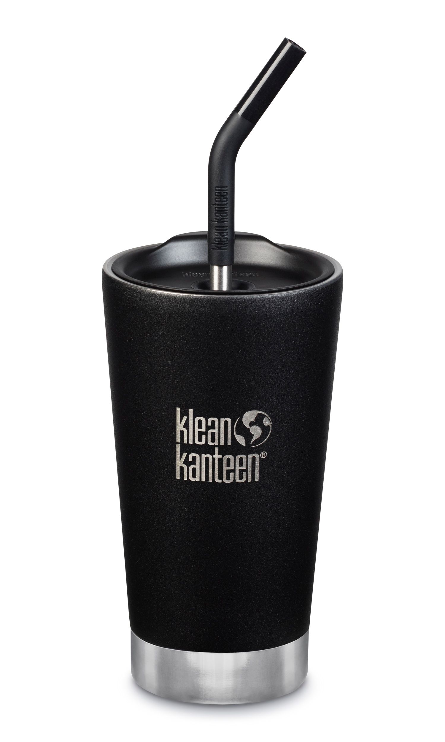 Klean Kanteen Insulated Tumbler Straw Lid Black 473 ml