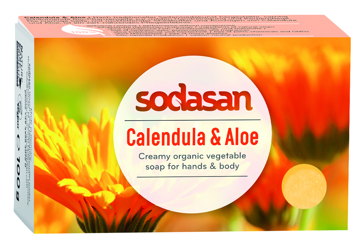 Sodasan Ringblomma & Aloe EKO Tvål 100 g