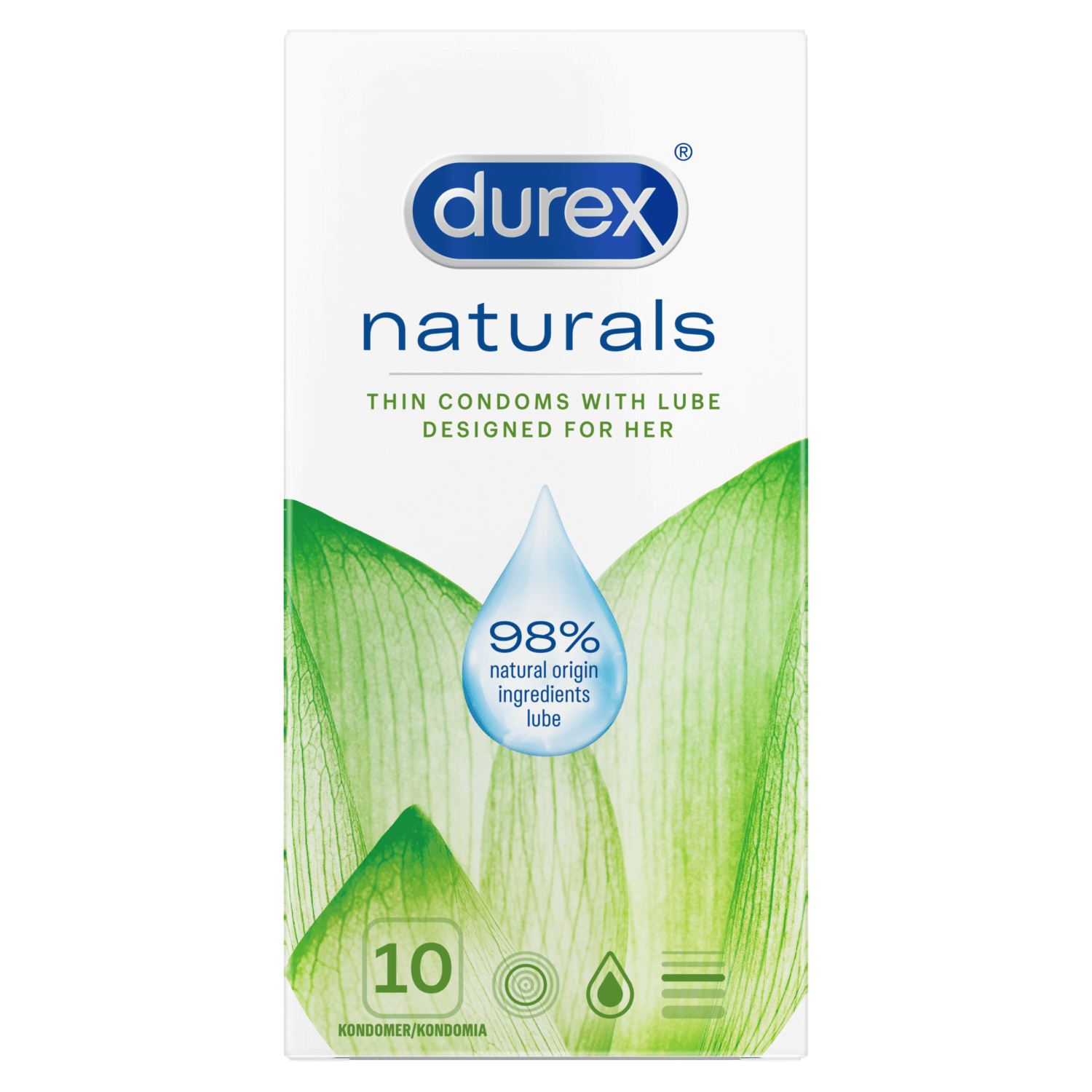Durex Naturals Kondom 10 st