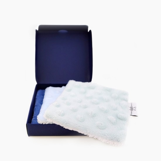 Le petit carré Français Ekologiska Babywipes Blue Mix  3-pack