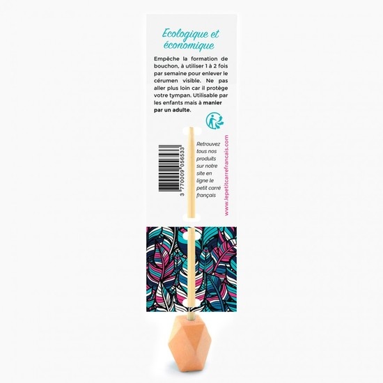 Le petit carré Français Ekologisk Örontops i Bambu Peach