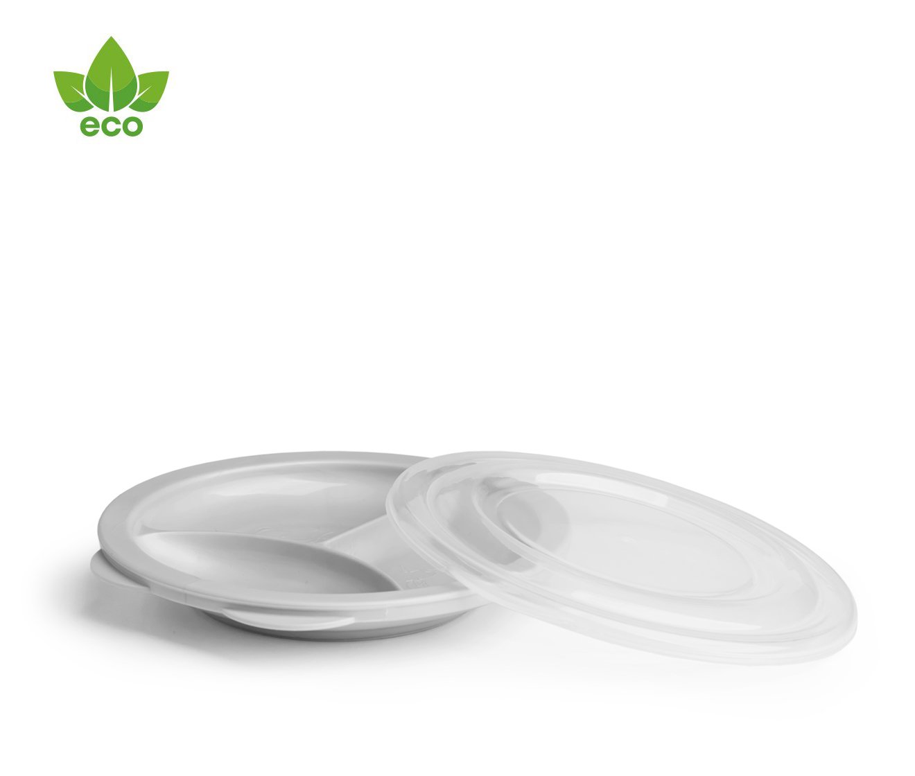Herobility Eco Baby Plate Divider - Mist Gray