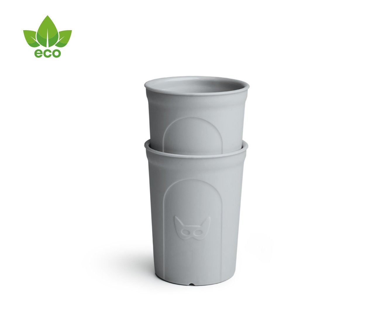 Herobility Eco Toddler Glass - Mist Gray 2-pack