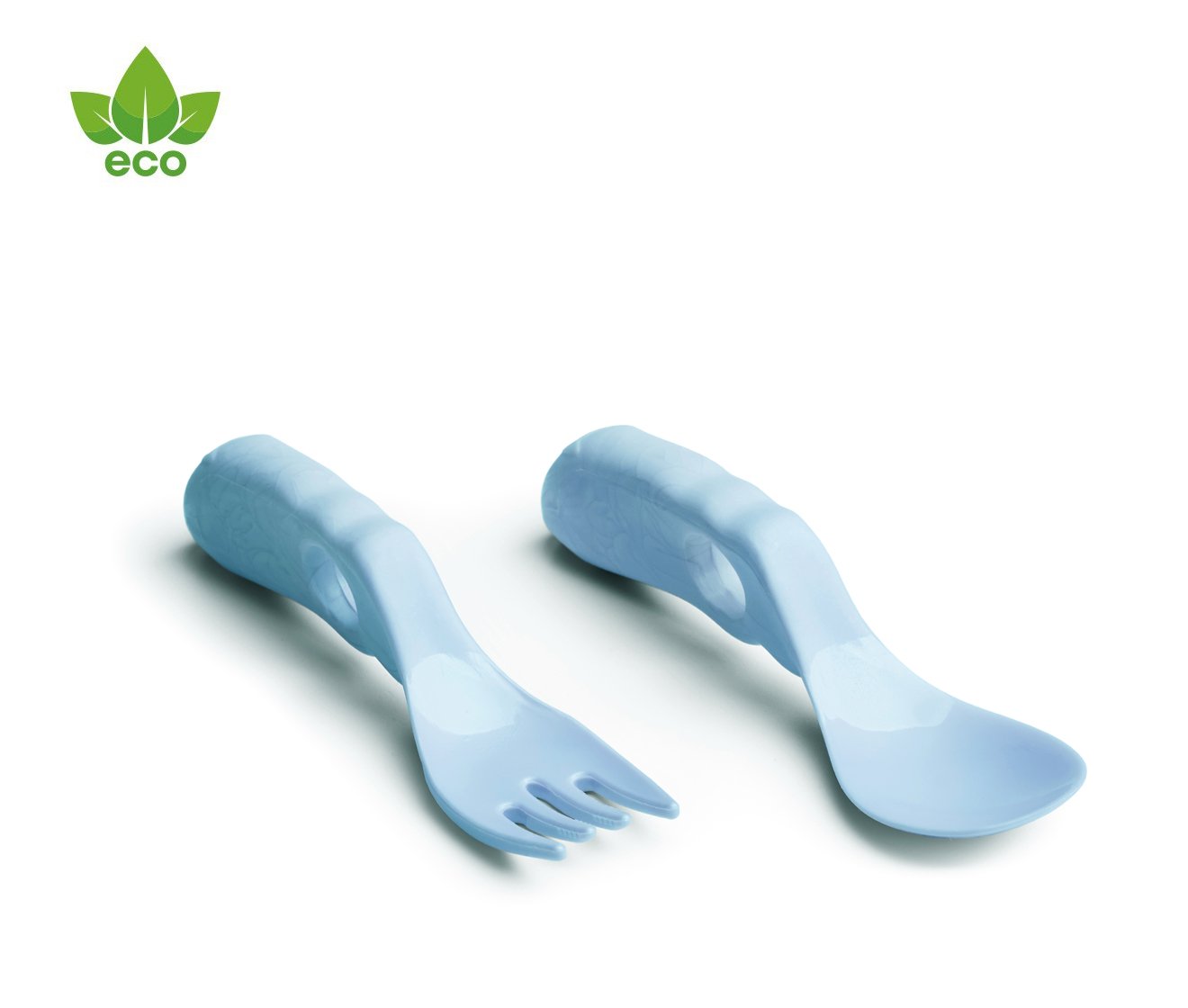 Herobility Eco Baby Spoon & Fork - Blue