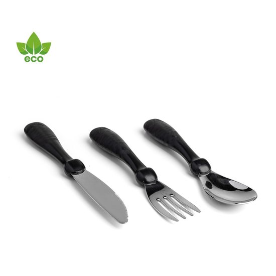 Herobility Eco Toddler Cutlery - Black